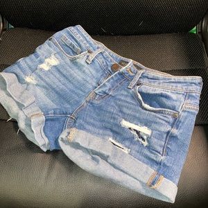 Aeropostale ripped jean shorts